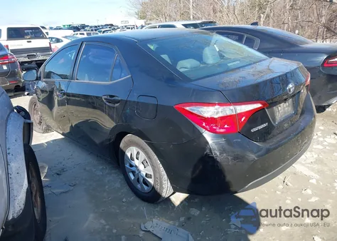 2016 Toyota Corolla L z USA, uszkodzony, nr VIN 2T1BURHE6GC498948